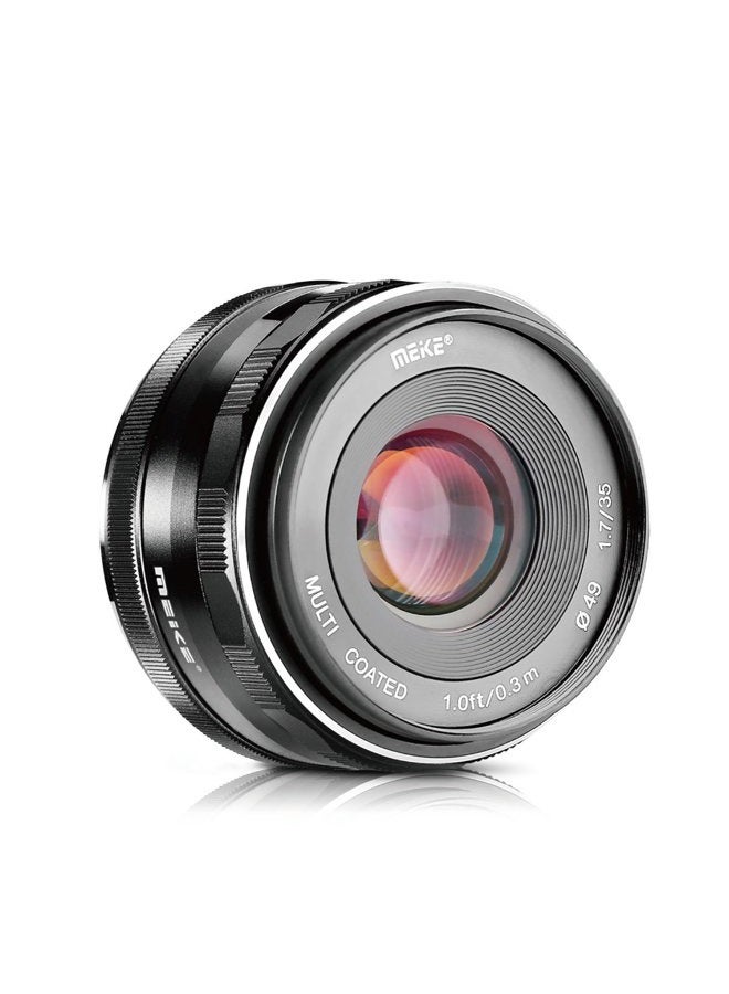 Meike 35mm f1.7 Large Aperture Manual Focus APSC Lens Compatible with Fujifilm X Mount Mirrorless Camera X-T3 X-H1 X-Pro2 X-E3 X-T1 X-T2 X-T4 X-T5 X-T10 X-T20 X-T200 X-A2 X-E2 X-E1 X30 X70 X-A1 XPro1 - Image 3